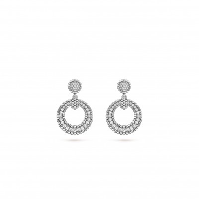 VAN CLEEF ARPELS PERLÉE DIAMONDS EARRINGS VCARPMBF00